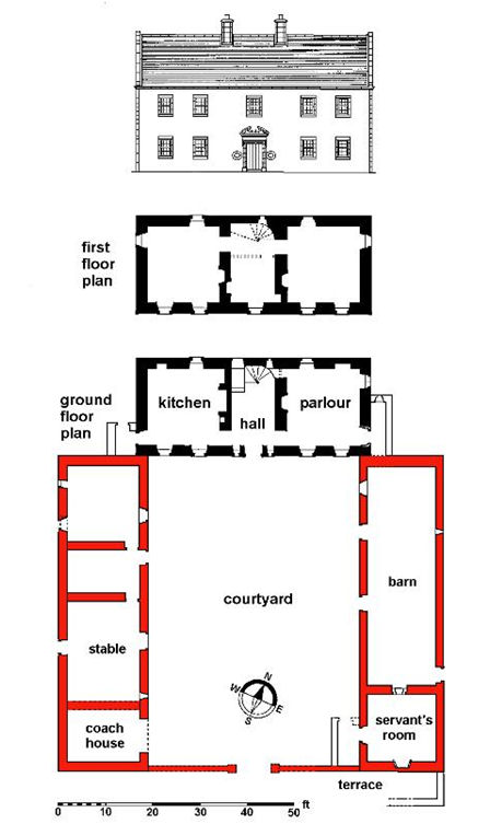 Dalquhairn Plan and Elevation