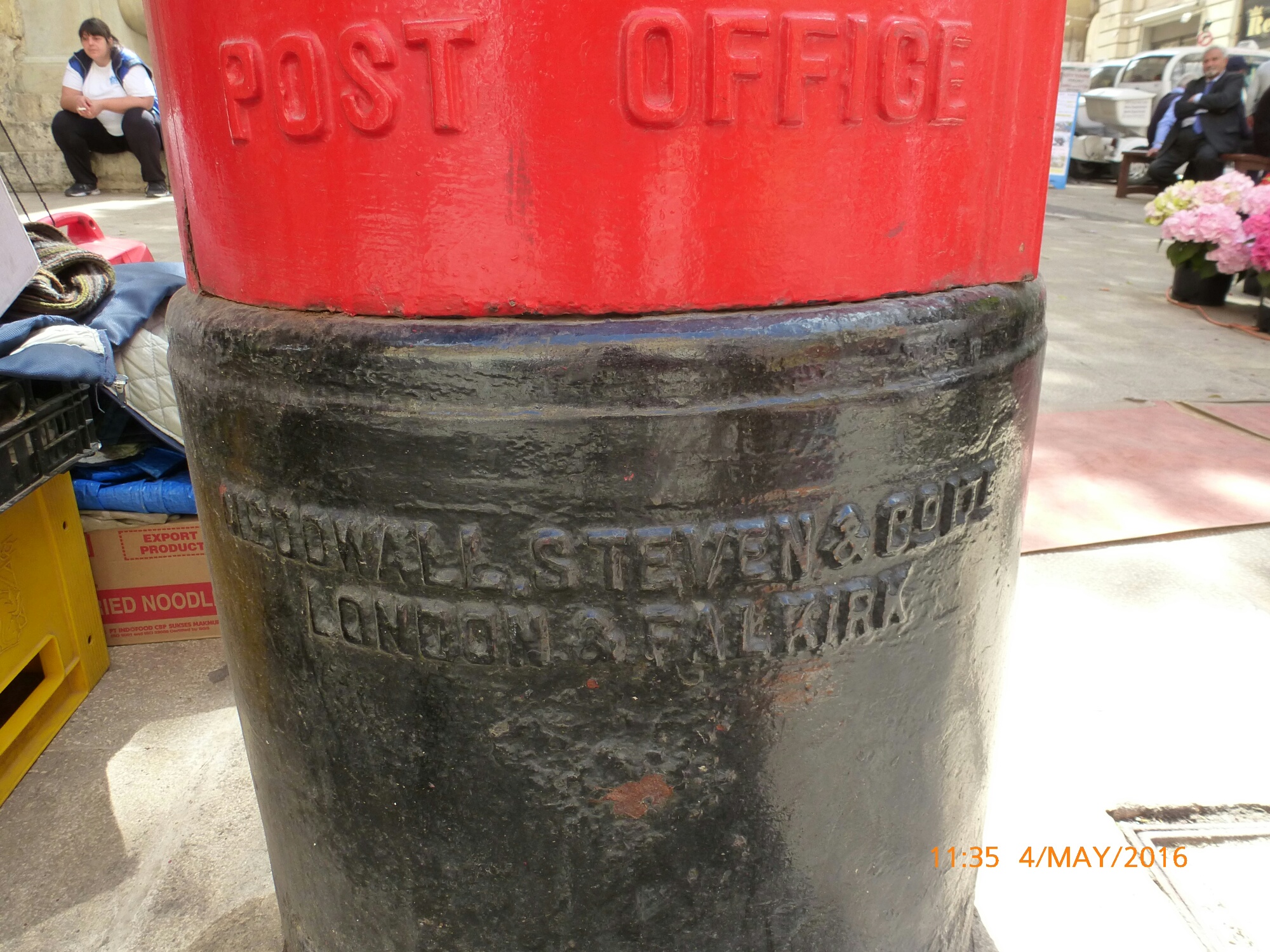 Post box in Valletta, Malta.