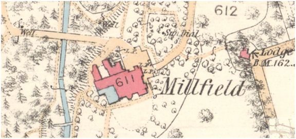 OS Map Millfield House
